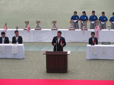 高校総体テニス開会式画像