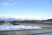 冠雪した鈴鹿山脈