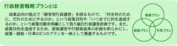 行政経営戦略プランとは