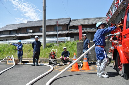 垂坂町防災訓練