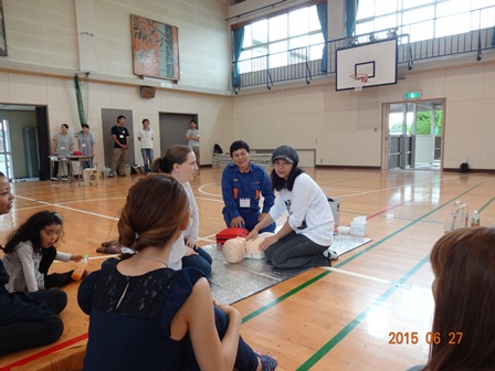 笹川東小PTAを四郷分団が指導