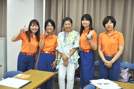 サルビア分団と長谷川祐子さん