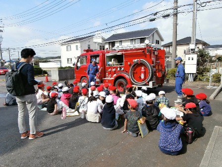 大矢知分団車庫見学