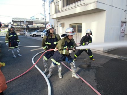 常磐分団連携訓練