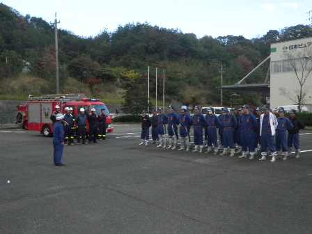 北署、下野・保々分団連携訓練