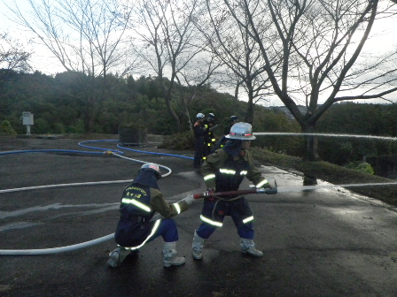 北署、下野・保々分団連携訓練3