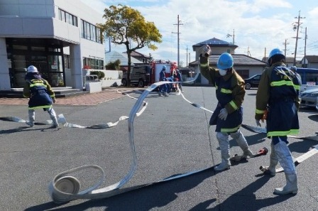 大矢知・八郷分団連携訓練2