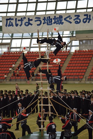 はしご登りも人気