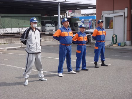 礼式訓練の様子