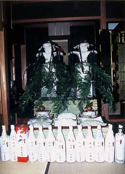 生桑長松神社の大鏡餅神事