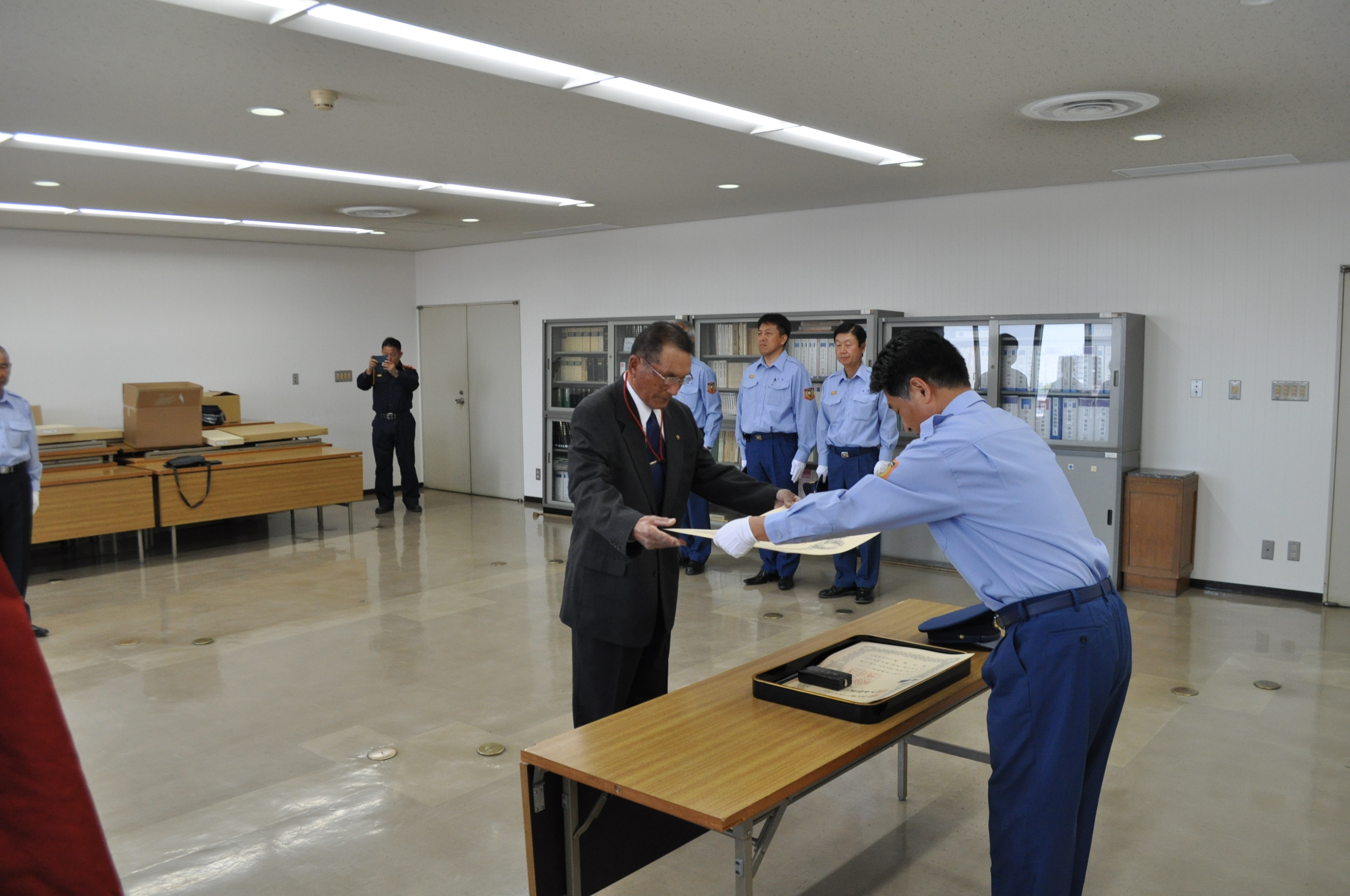 元富田分団長の富山氏