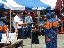 消防操法競技大会写真