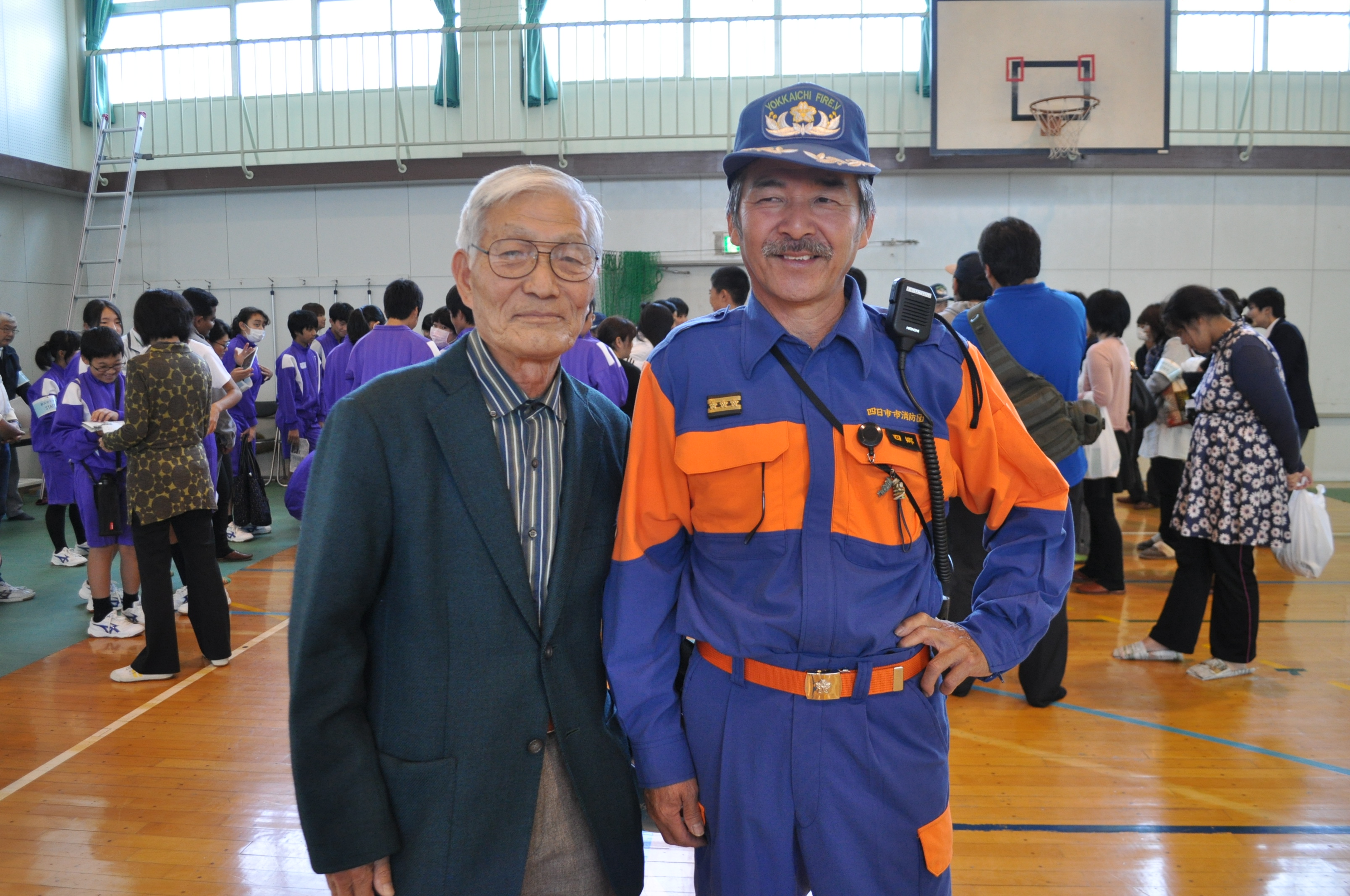 朝妻会長と川村分団長