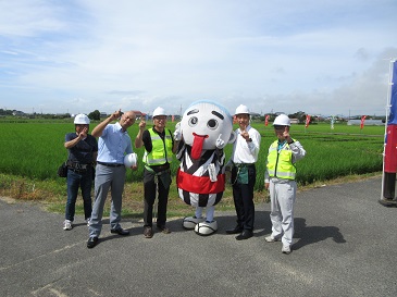 田んぼアート見学会画像