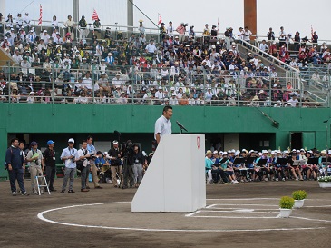 高校野球開会式画像