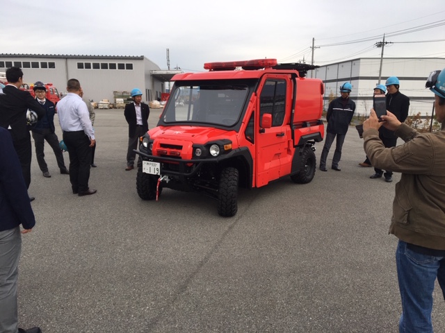 新型小型オフロード車の見学