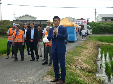 田んぼアート見学会