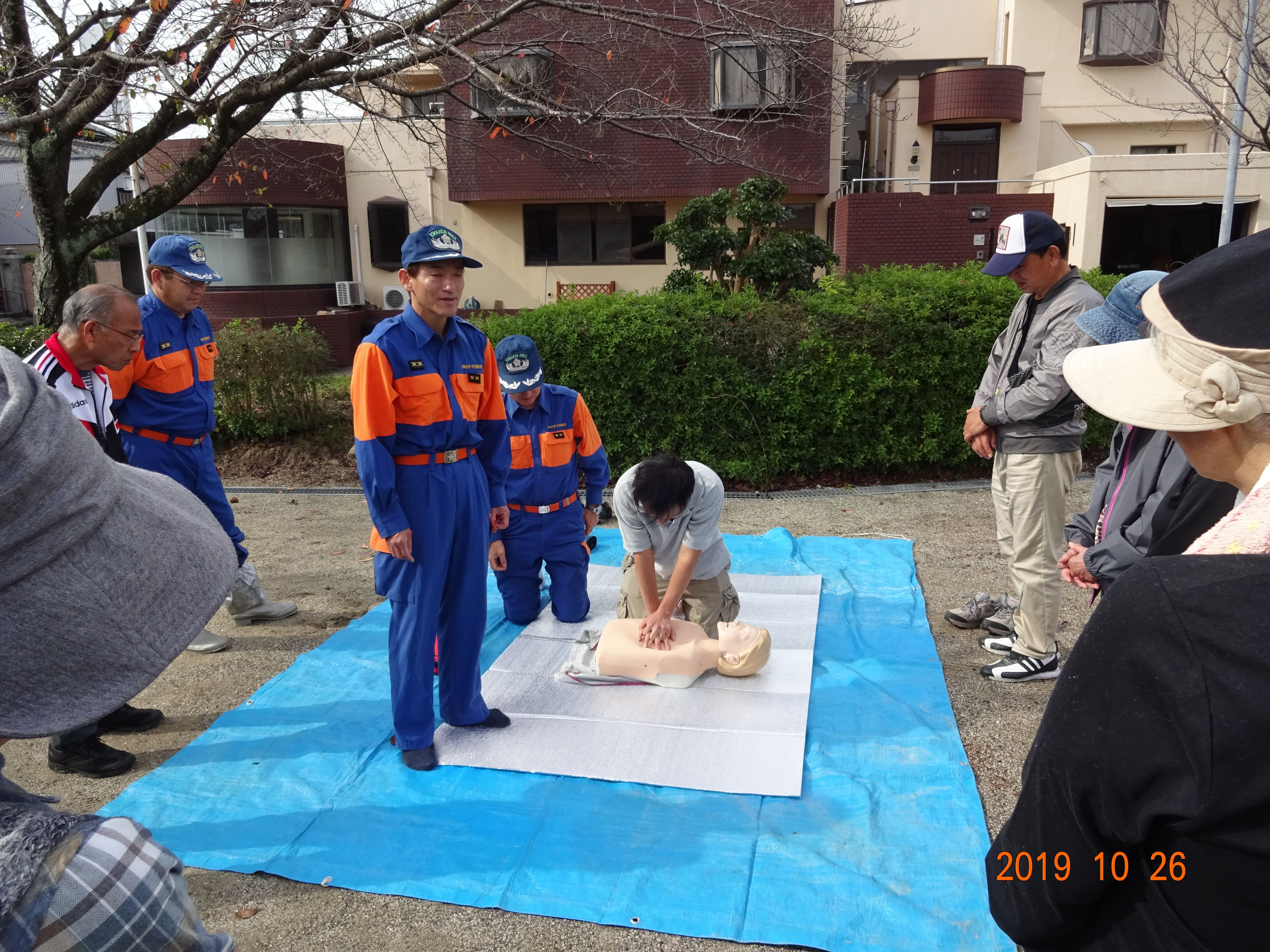 応急救護訓練の様子