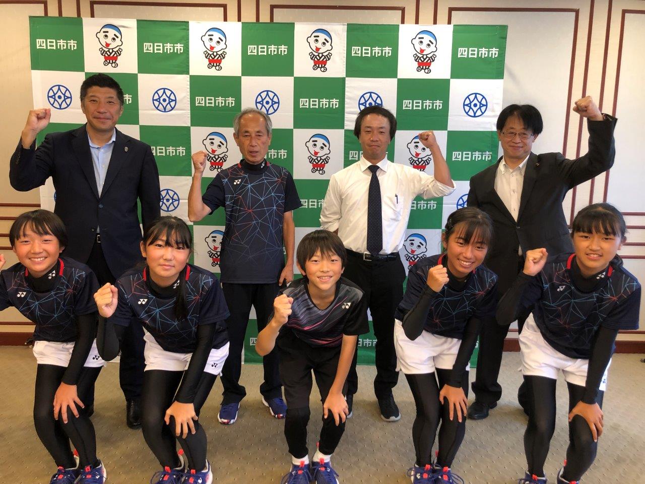0721　全日本小学生ソフトテニス選手権大会出場選手表敬訪問