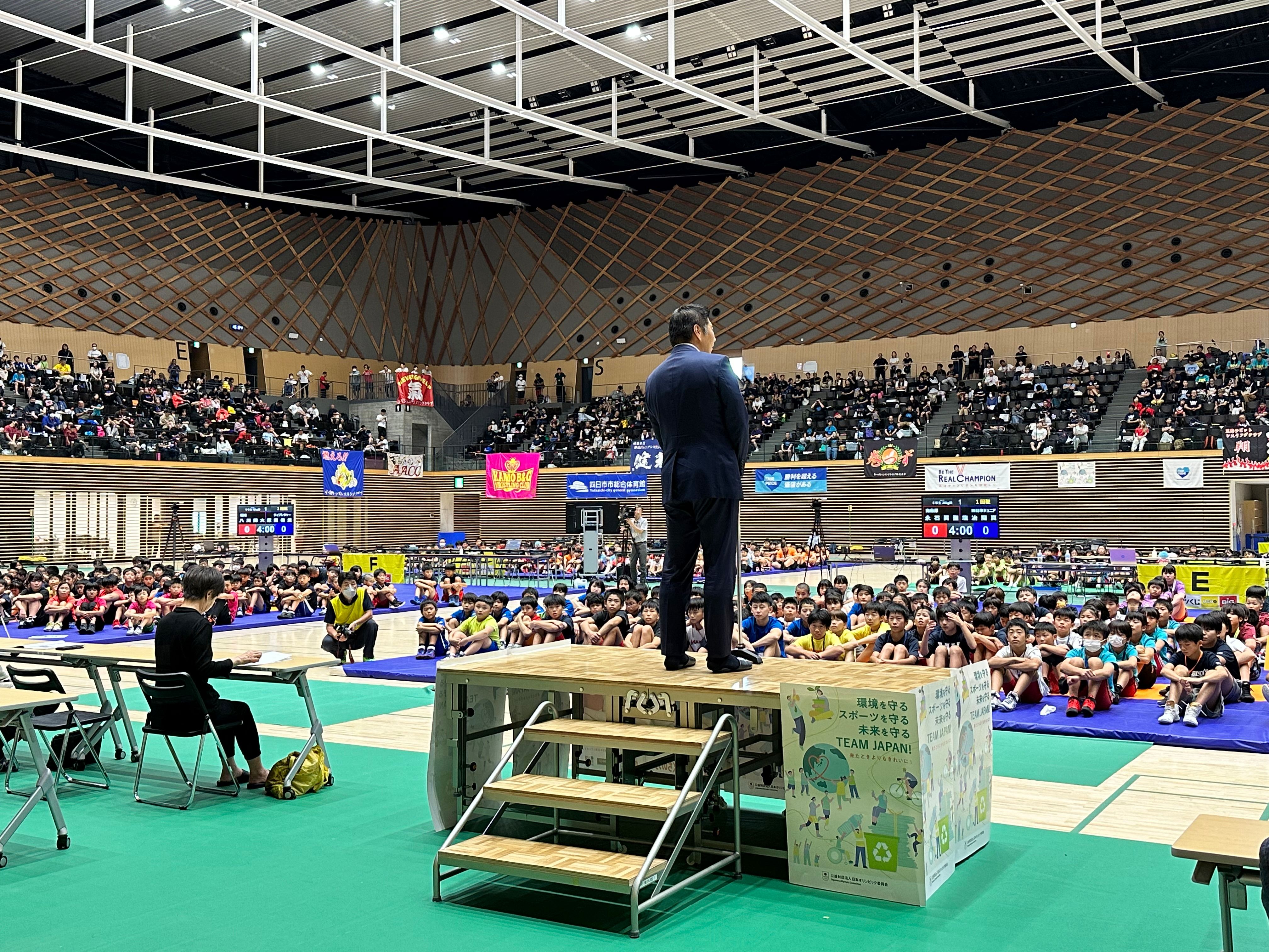 20230728　全国少年少女レスリング選手権大会開会式