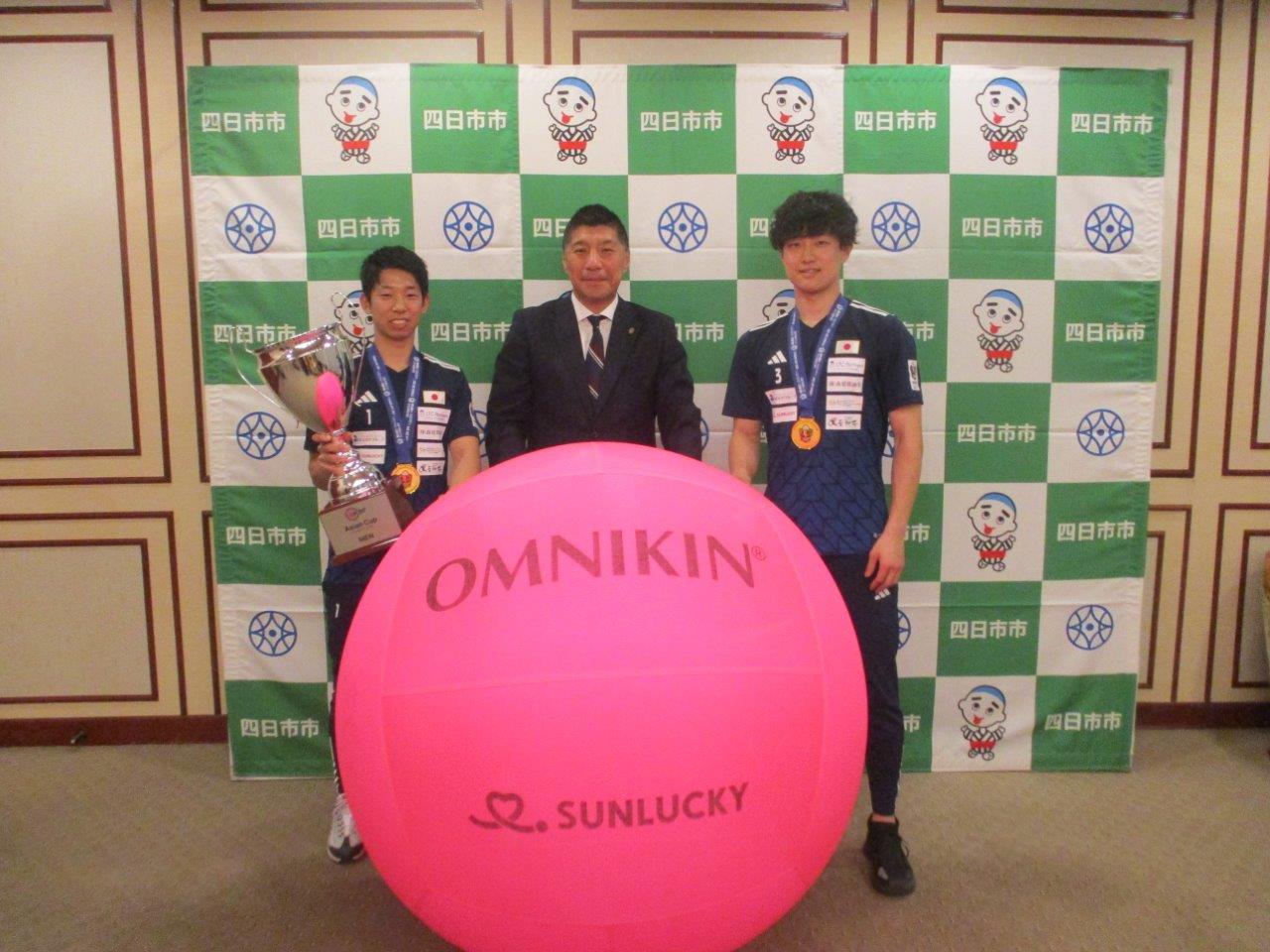 20231220　KIN-BALL sport ASIAN CUP KOREA 2023出場選手表敬訪問