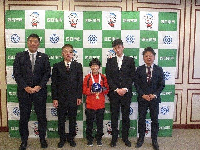 20240206　全国小学生バドミントン選手権大会出場選手表敬訪問